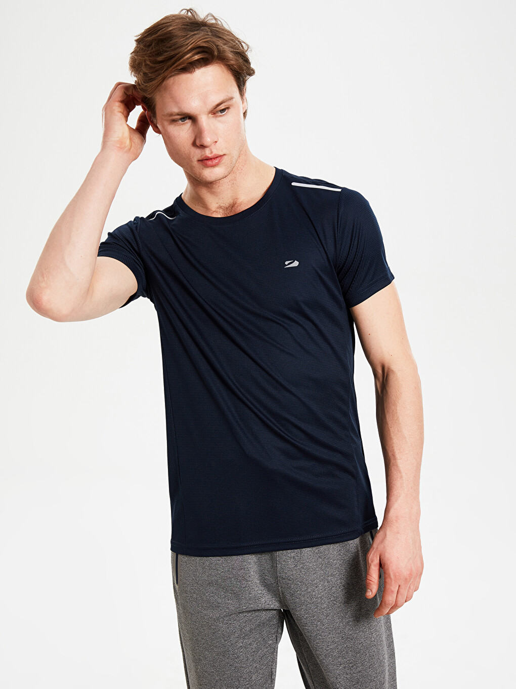 Crew Neck Active Sport T-shirt-2