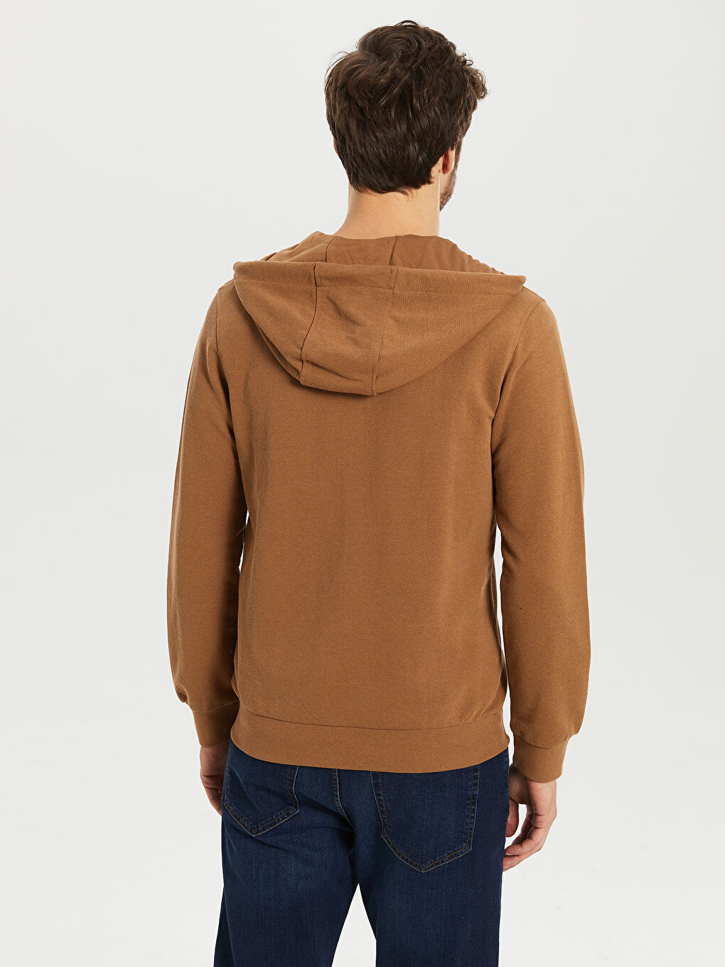Kahverengi Erkek Hoodie-2