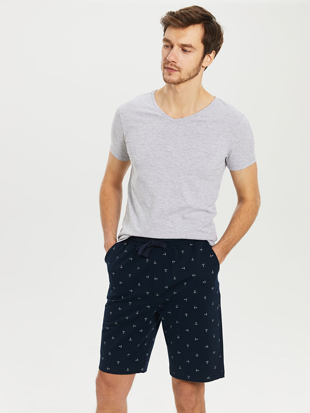 стандартты пішім ерлерге арналған пижама шалбарлары-1