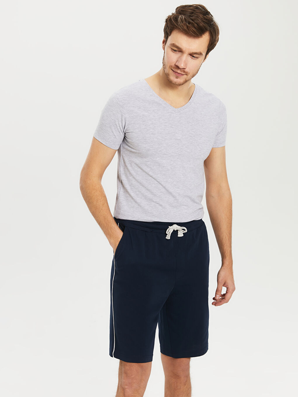 стандартты пішім ерлерге арналған пижама шалбарлары-1