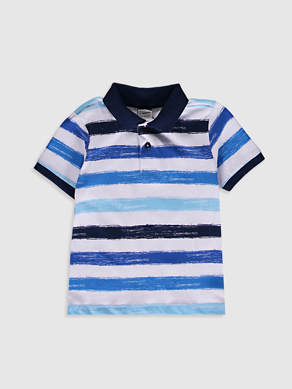 Yeşil Erkek Çocuk Çizgili Pamuklu Tişört