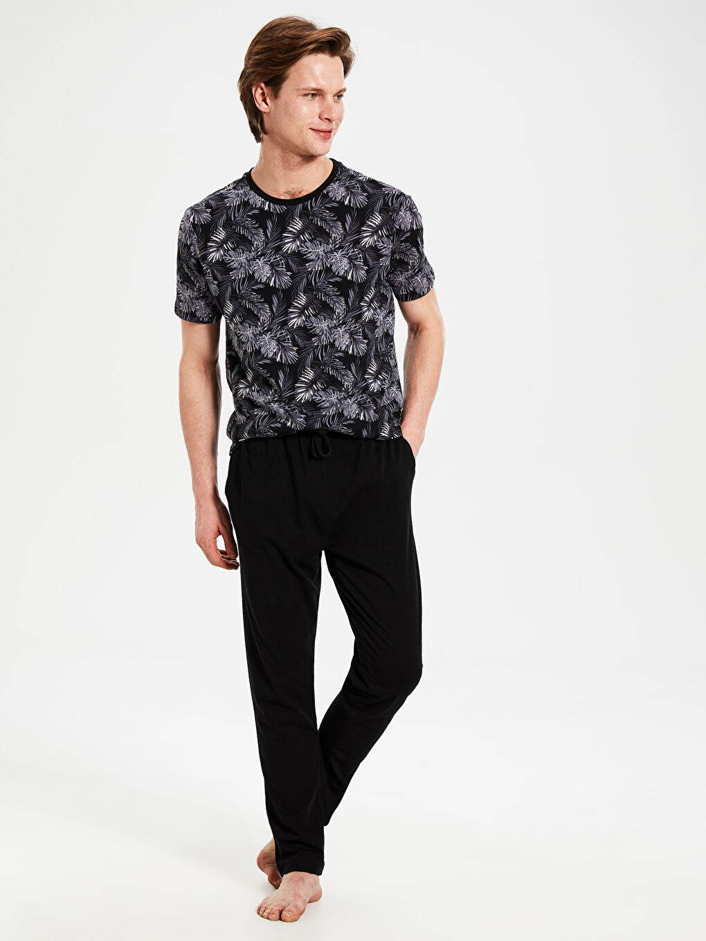 Siyah Erkek Pijama Takımı