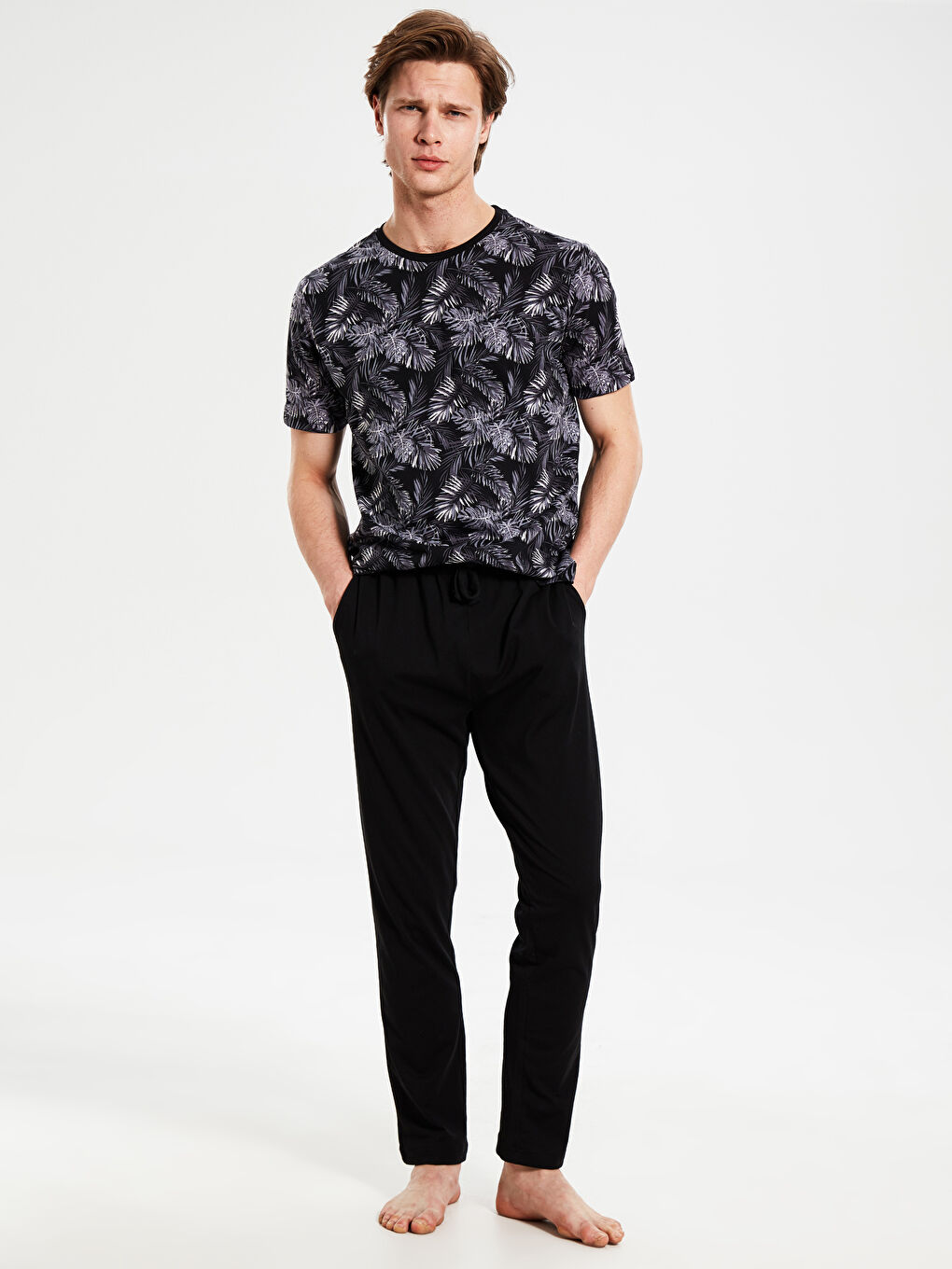 Siyah Erkek Pijama Takımı-1