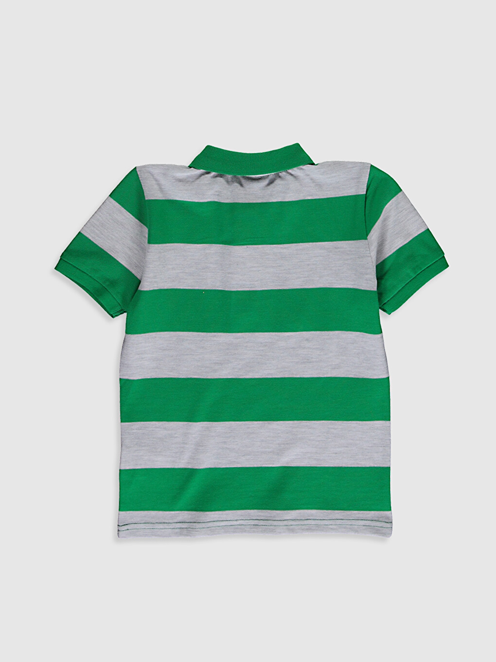Boy's Striped Polo Neck T-shirt-1