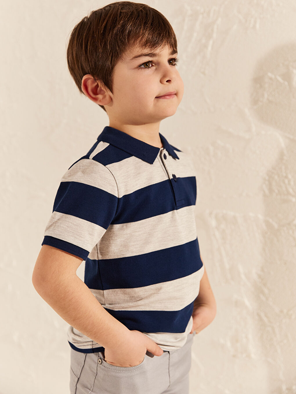 Полосатая Футболка-Водолазка для Мальчика