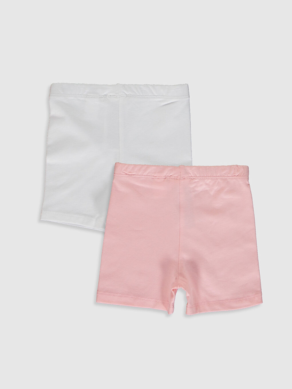 Shorts Bébé Fille Basiques en Coton à Taille Élastique Lot de 2-5