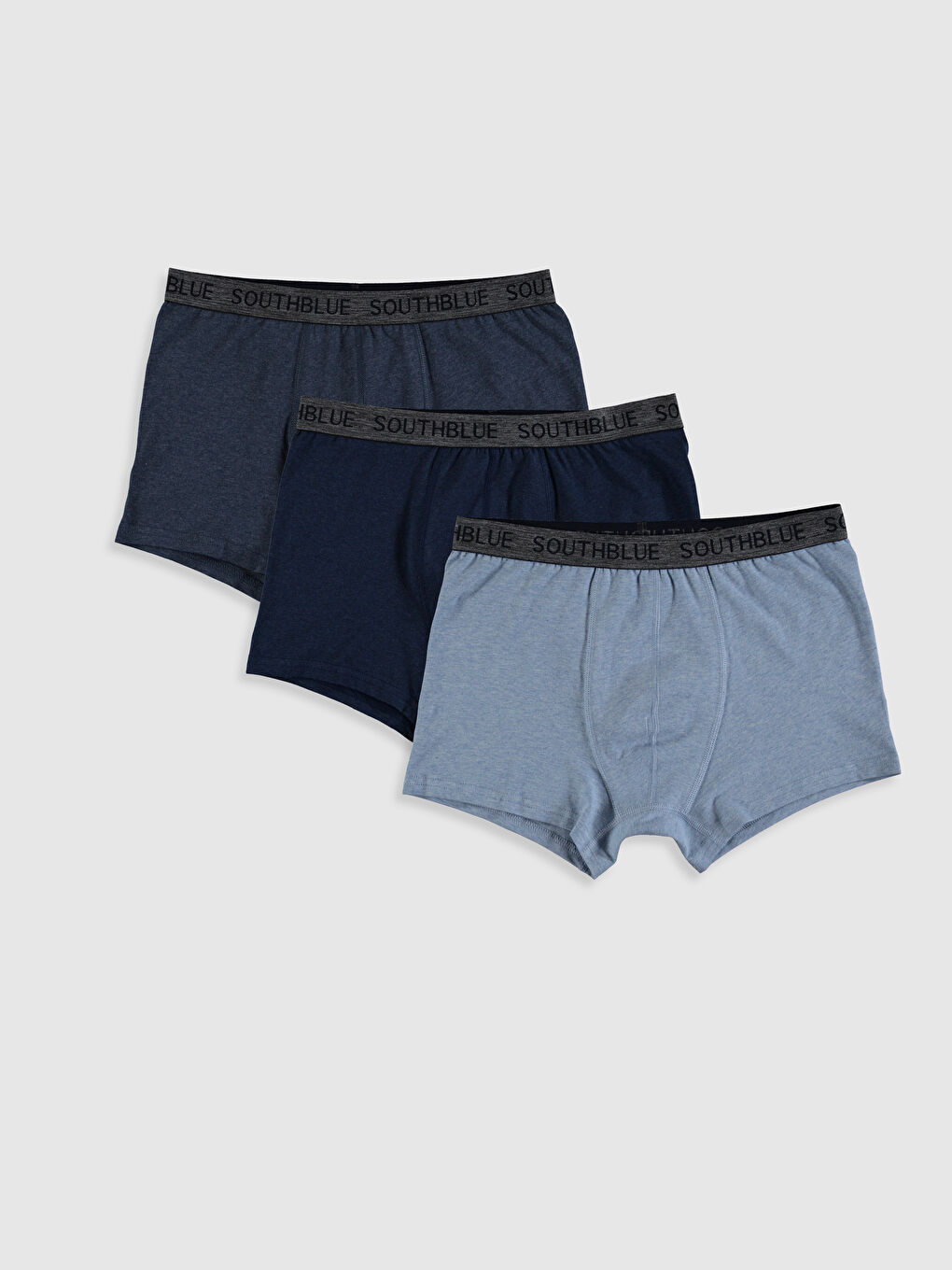 Gri Esnek Kumaş Standart Kalıp Boxer 3'lü