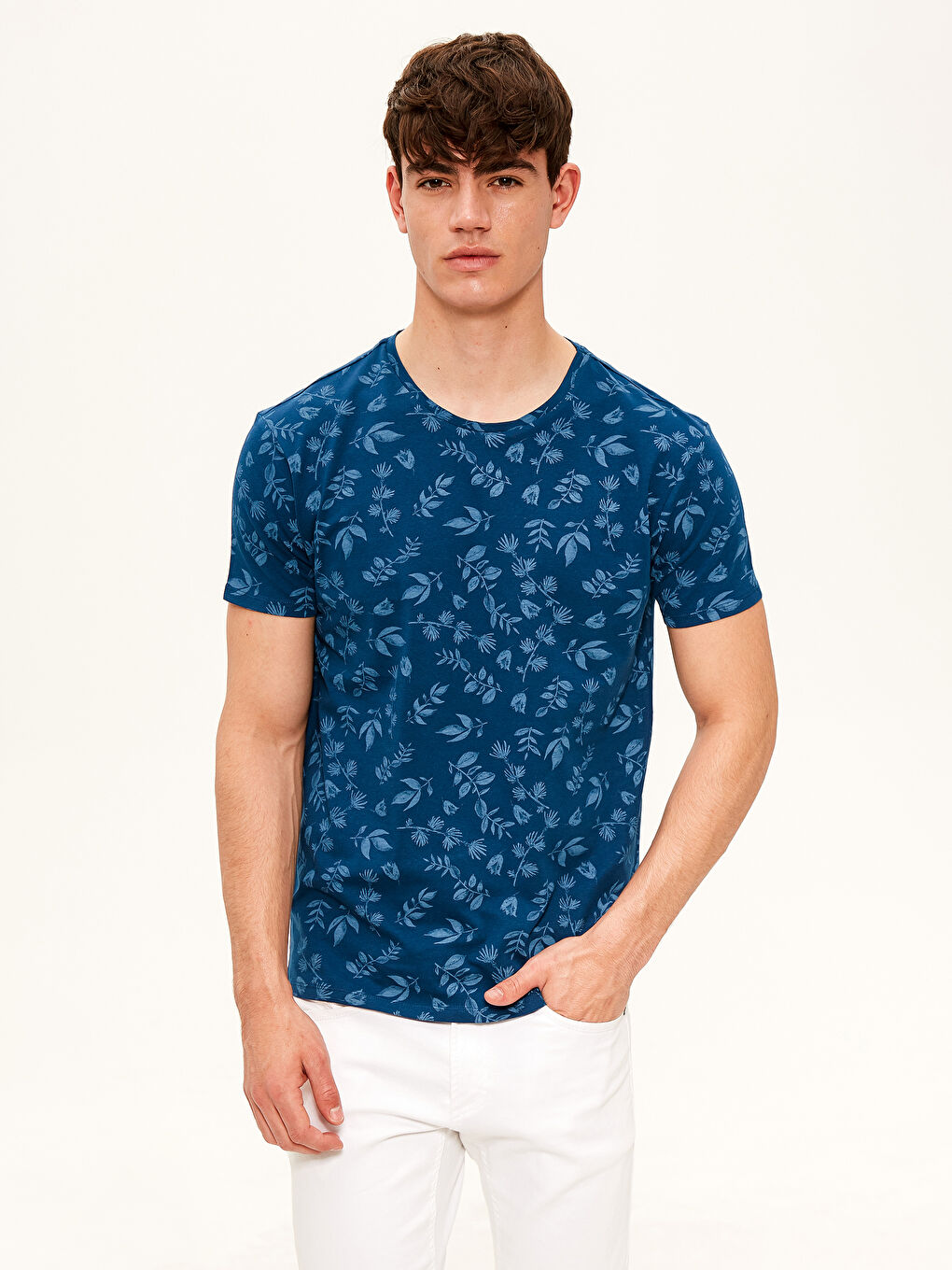 Футболка для чоловіків з чесаної бавовни-1