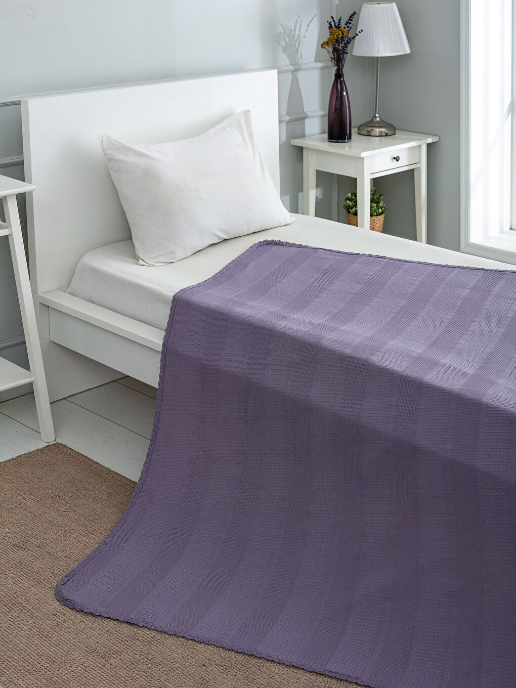 Couvre-lit piqué simple VIOLET