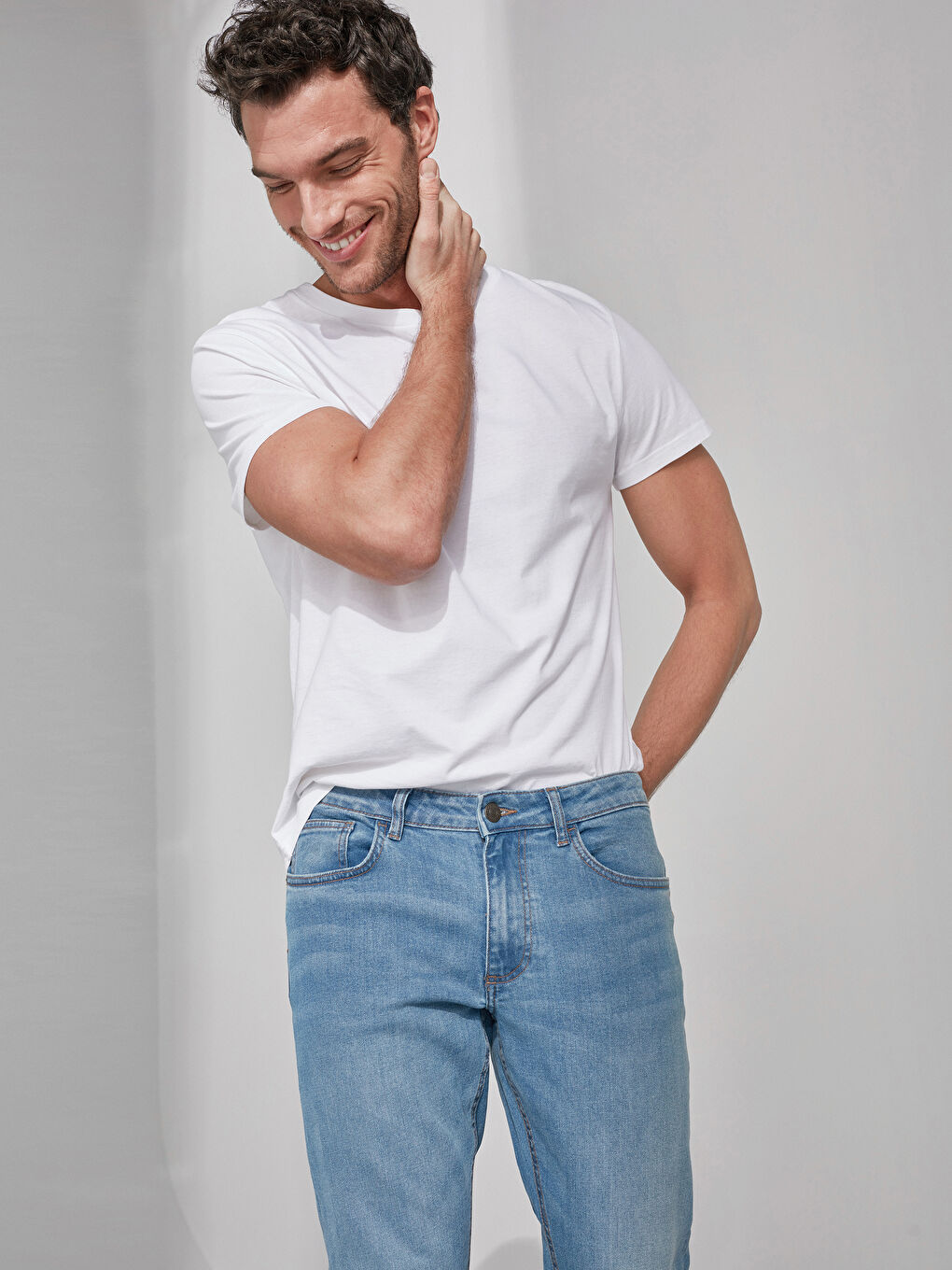 İndigo 750 Slim Fit Erkek Jean Pantolon-1