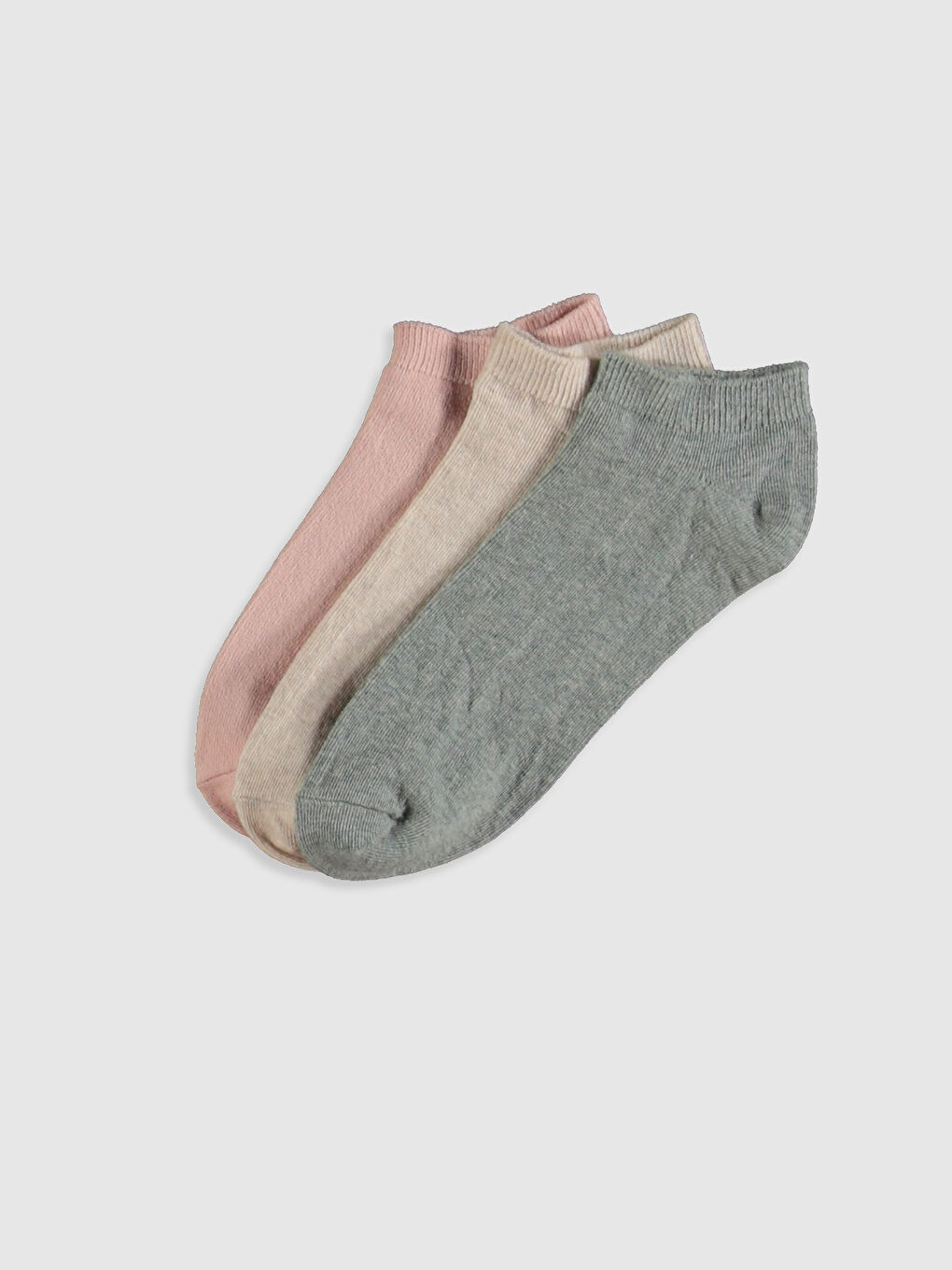 Turuncu Kadın Patik Çorap 3'lü