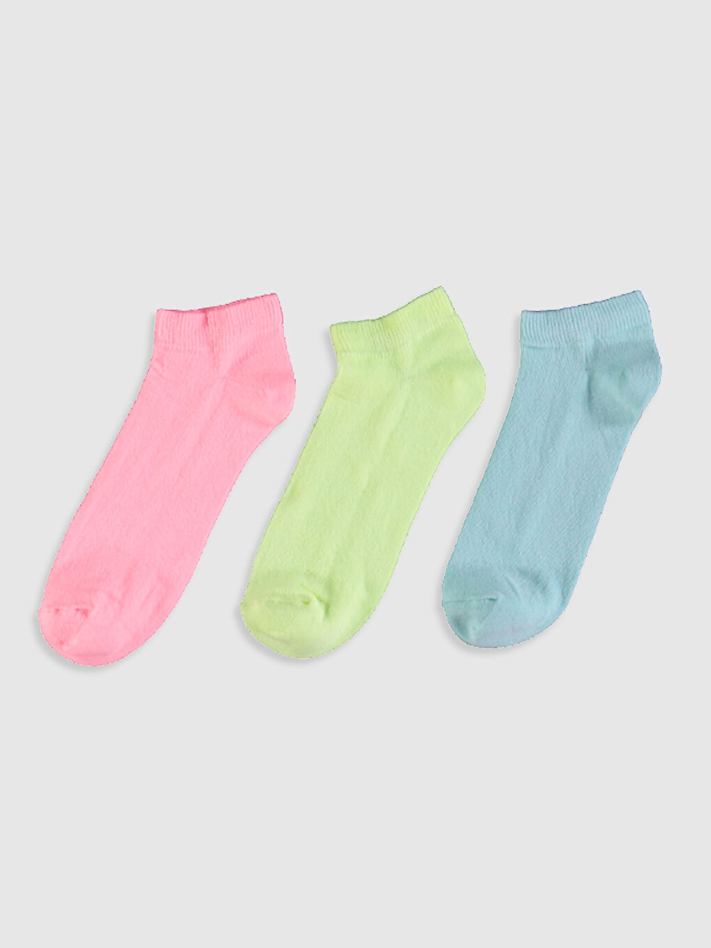 Turuncu Kadın Patik Çorap 3'lü-2