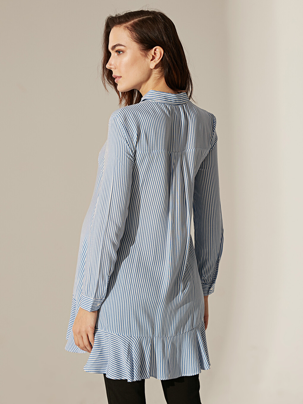 Long Sleeve Maternity Shirt Tunic-6