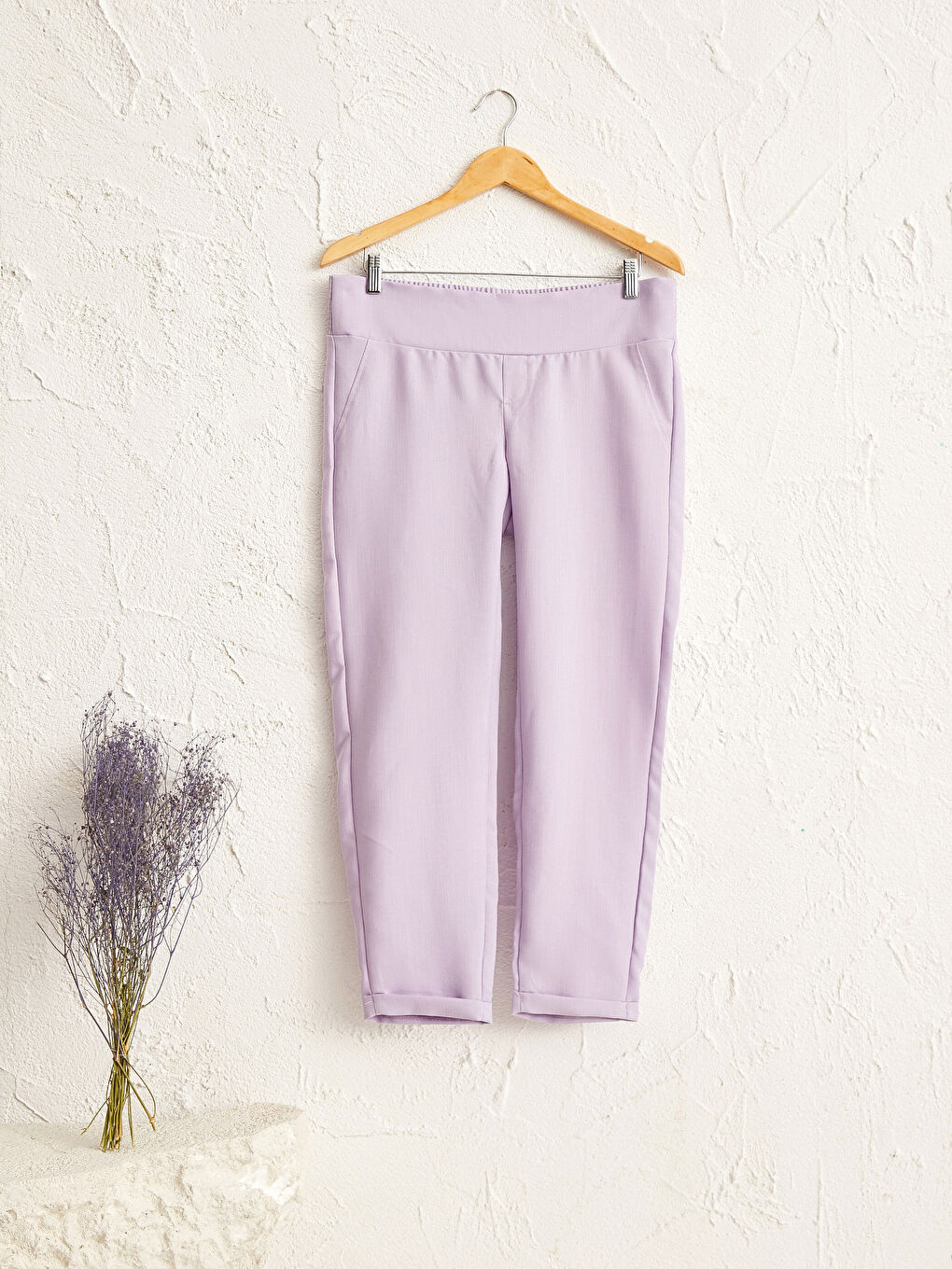 Lila Hamile Cigarette Pantolon