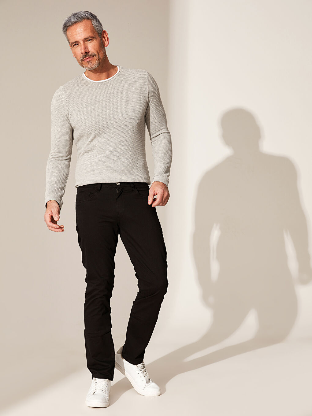 Pantalon Chino Gabardine Coupe Slim-1