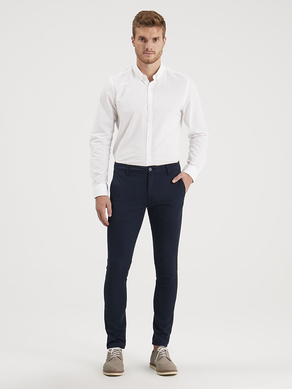 Pantaloni Chino Gabardină Extra Slim Fit-2