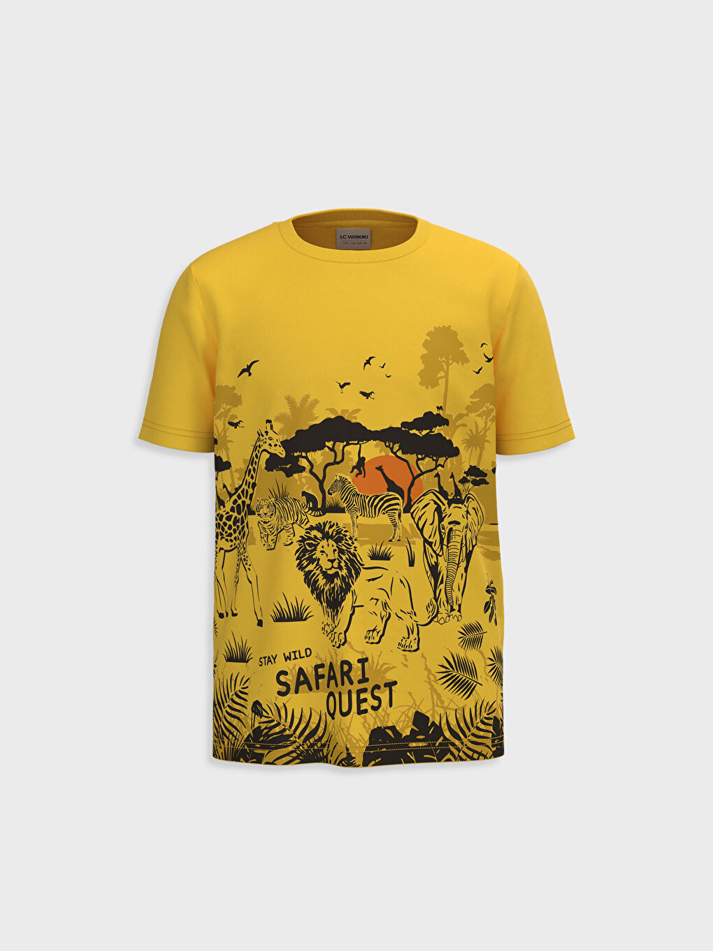 LCW Kids Crew Neck Short Sleeve Boys' T-Shirt -0S4865Z4-G4L