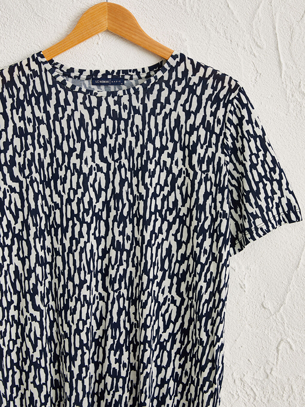 Figured Viscose T-Shirt-2