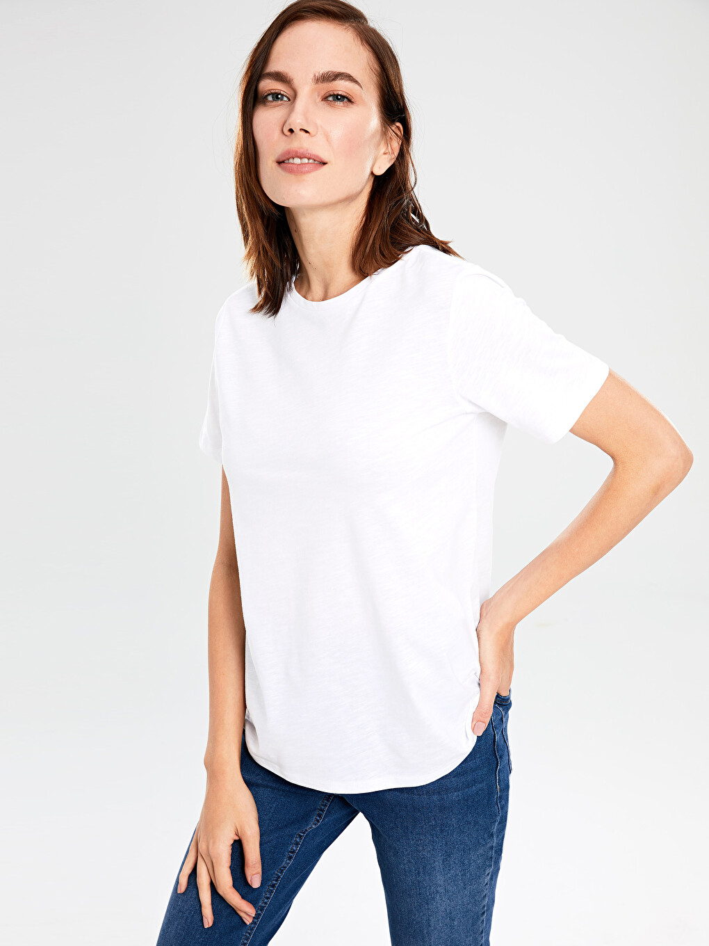 Plain Basic Cotton T-Shirt-6