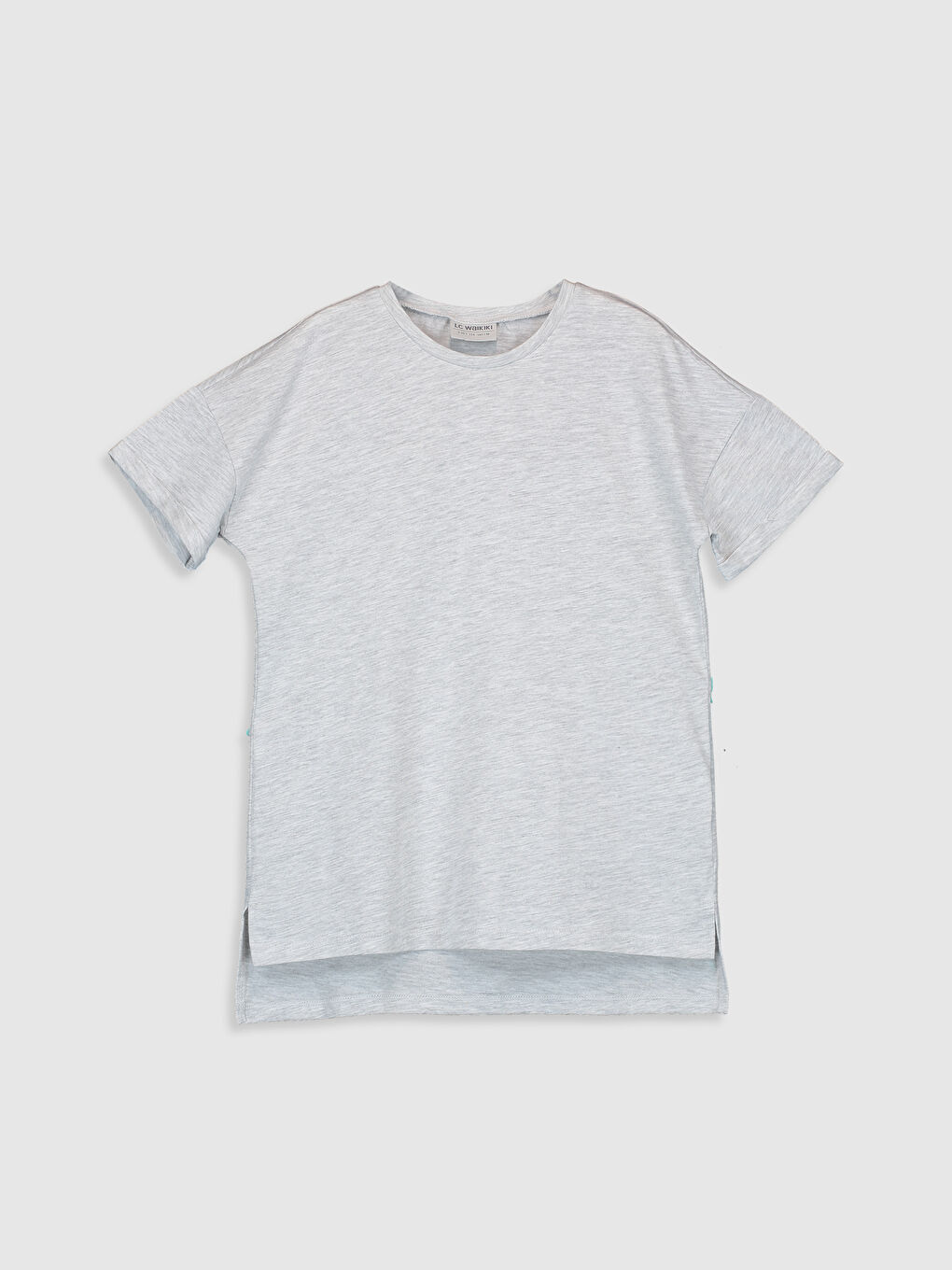 Девочки Серый Футболка-1