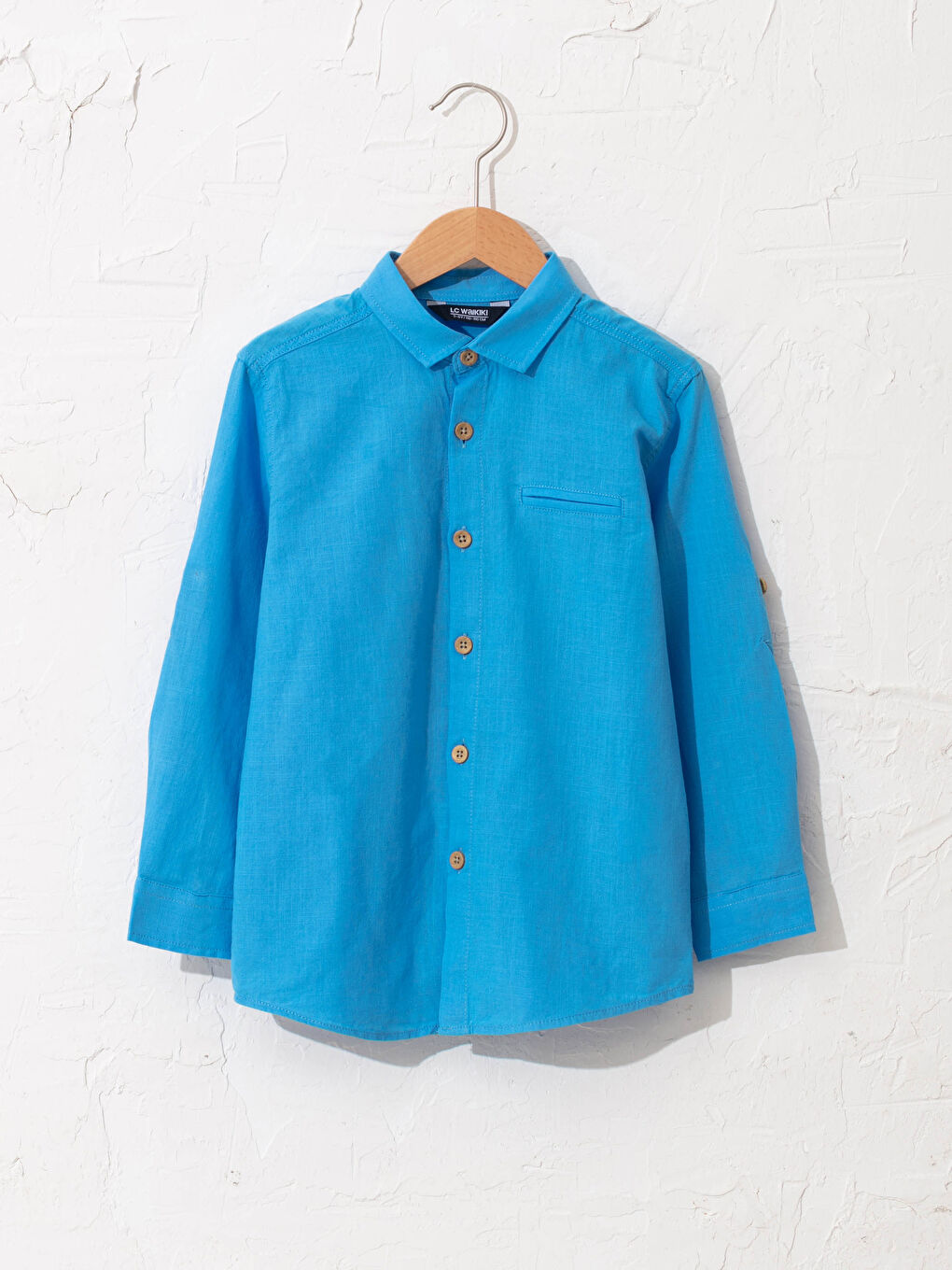 Chemise Popeline à Manches Longues pour Garçon