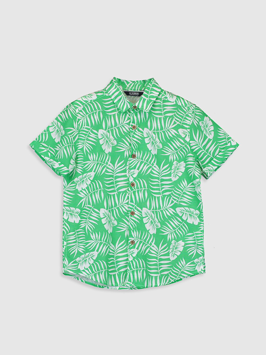 Chemise pour Garçons en Popeline à Manches Courtes