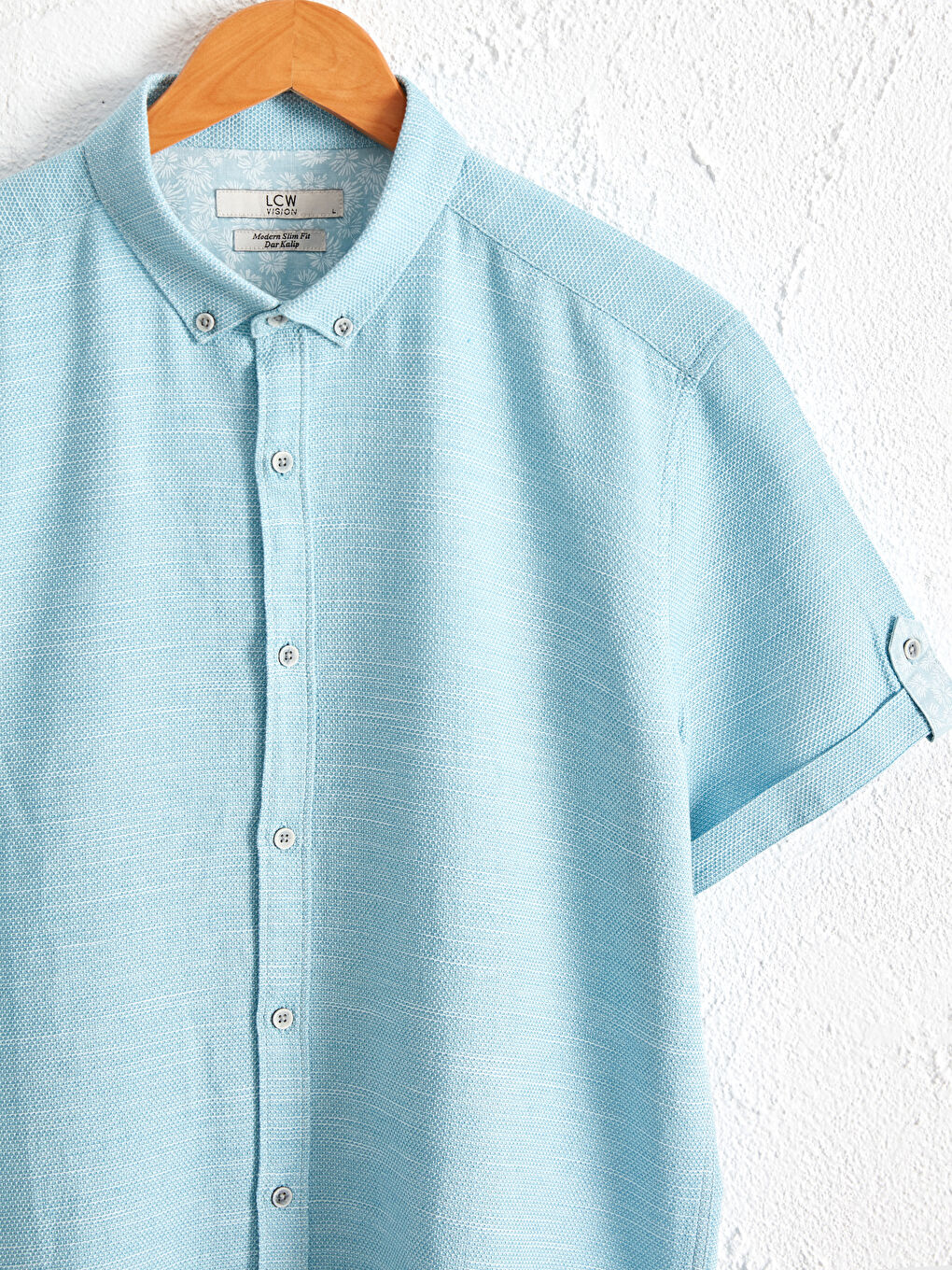 Slim Fit Short Sleeve Twill Shirt -0S5180Z8-CT4