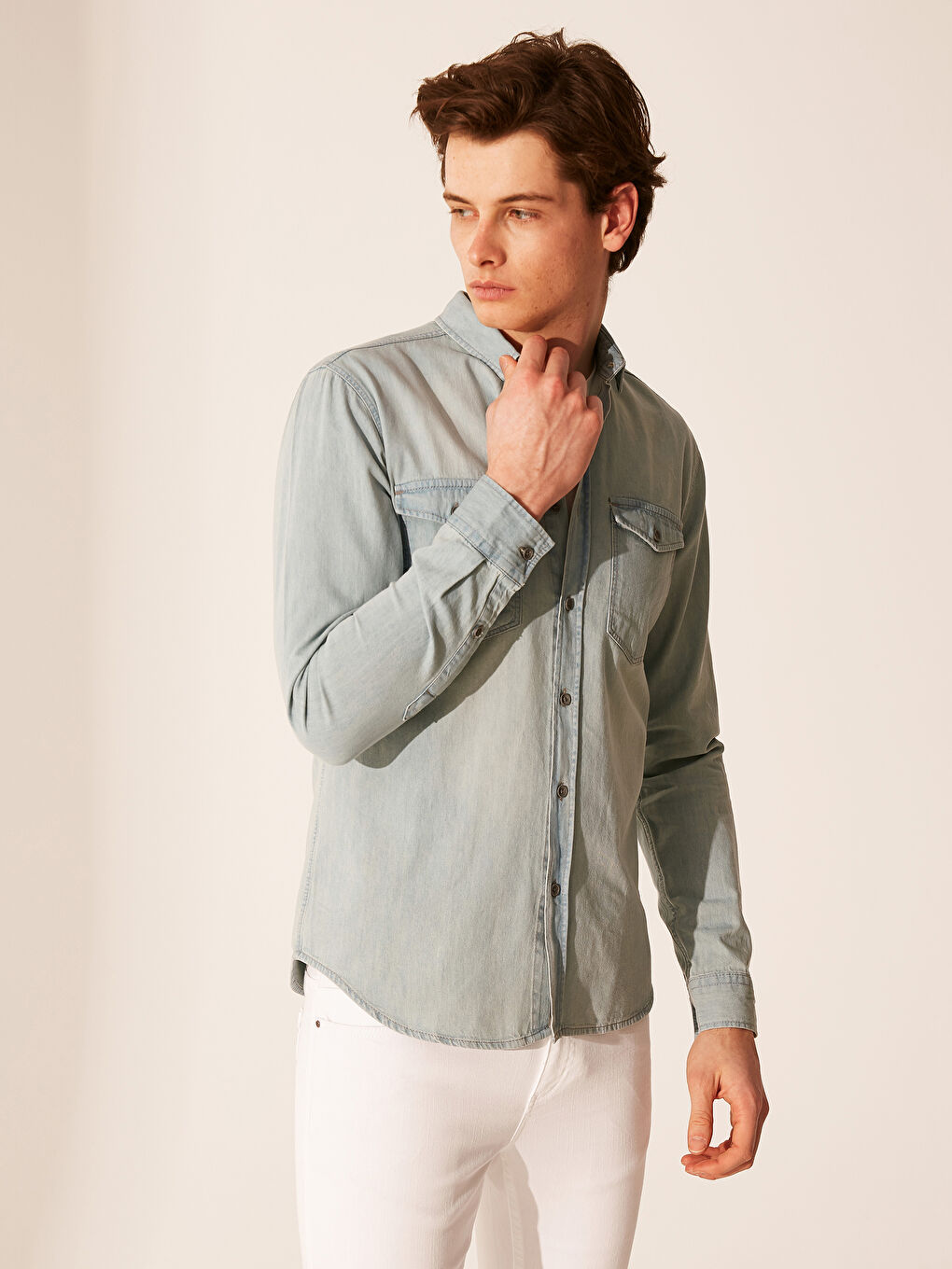 Men's Denim Shirt-2