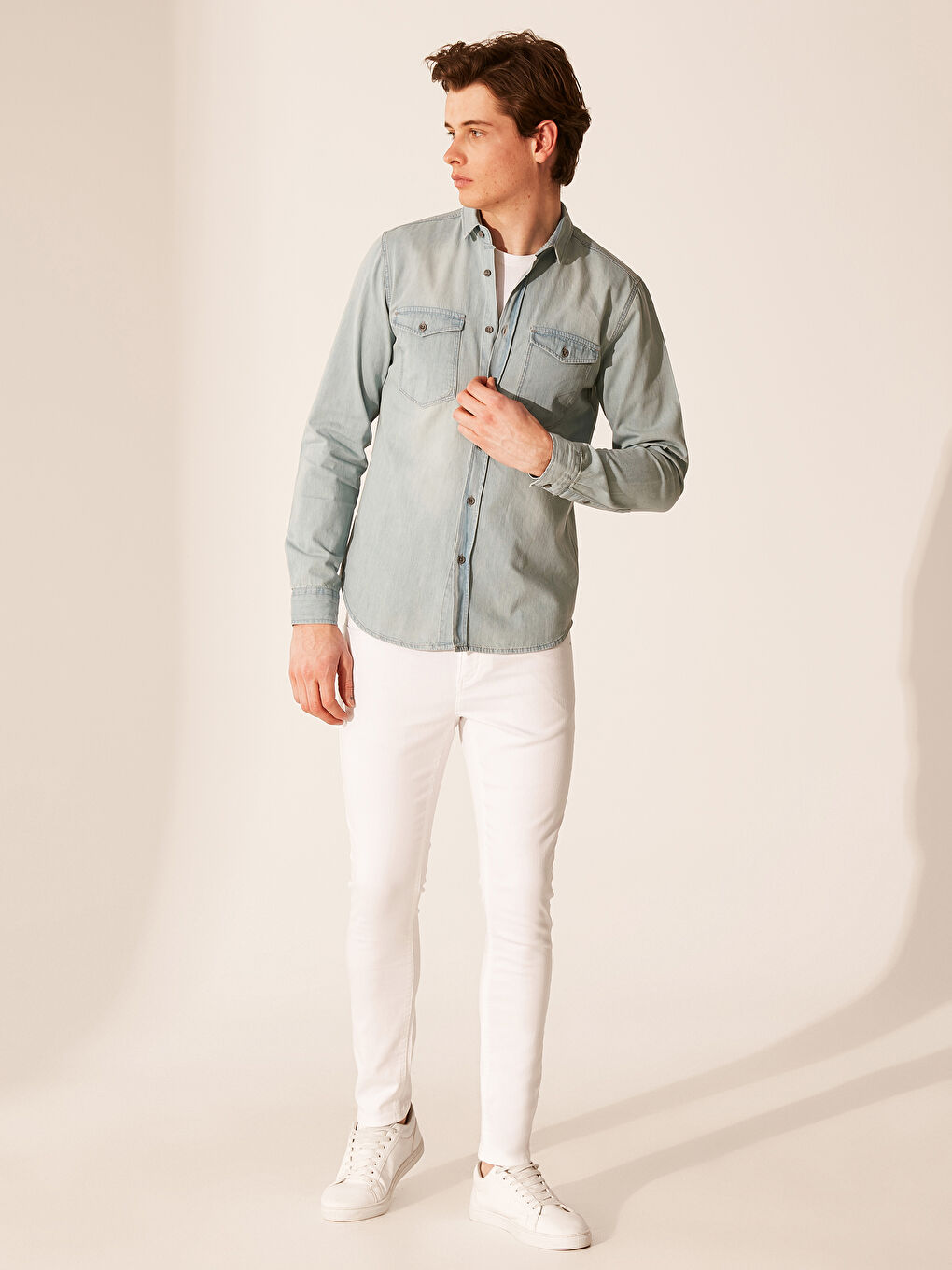 Men's Denim Shirt-4