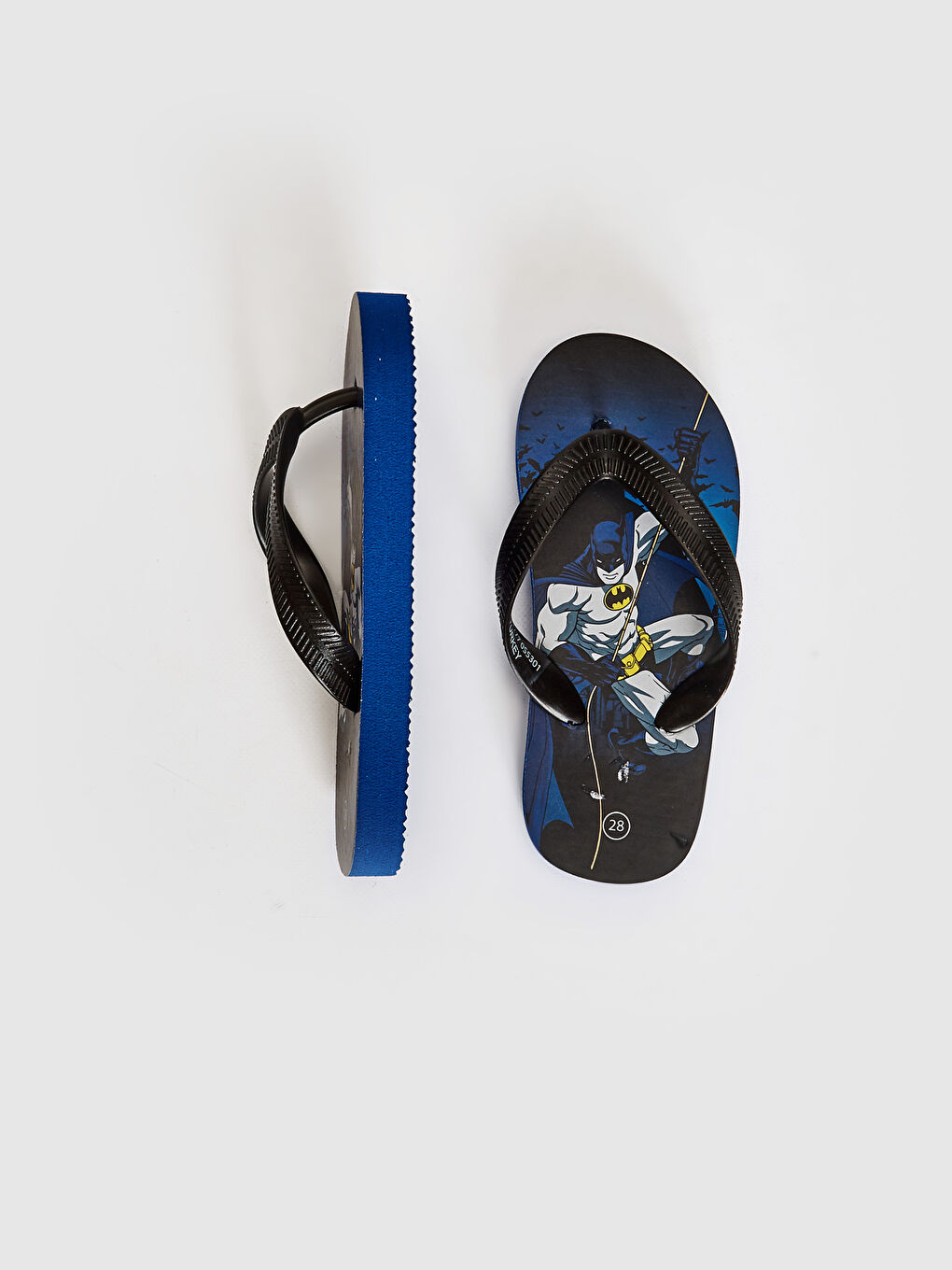 Siyah Batman Lisanslı Erkek Çocuk Parmak Arası Plaj Terliği-2