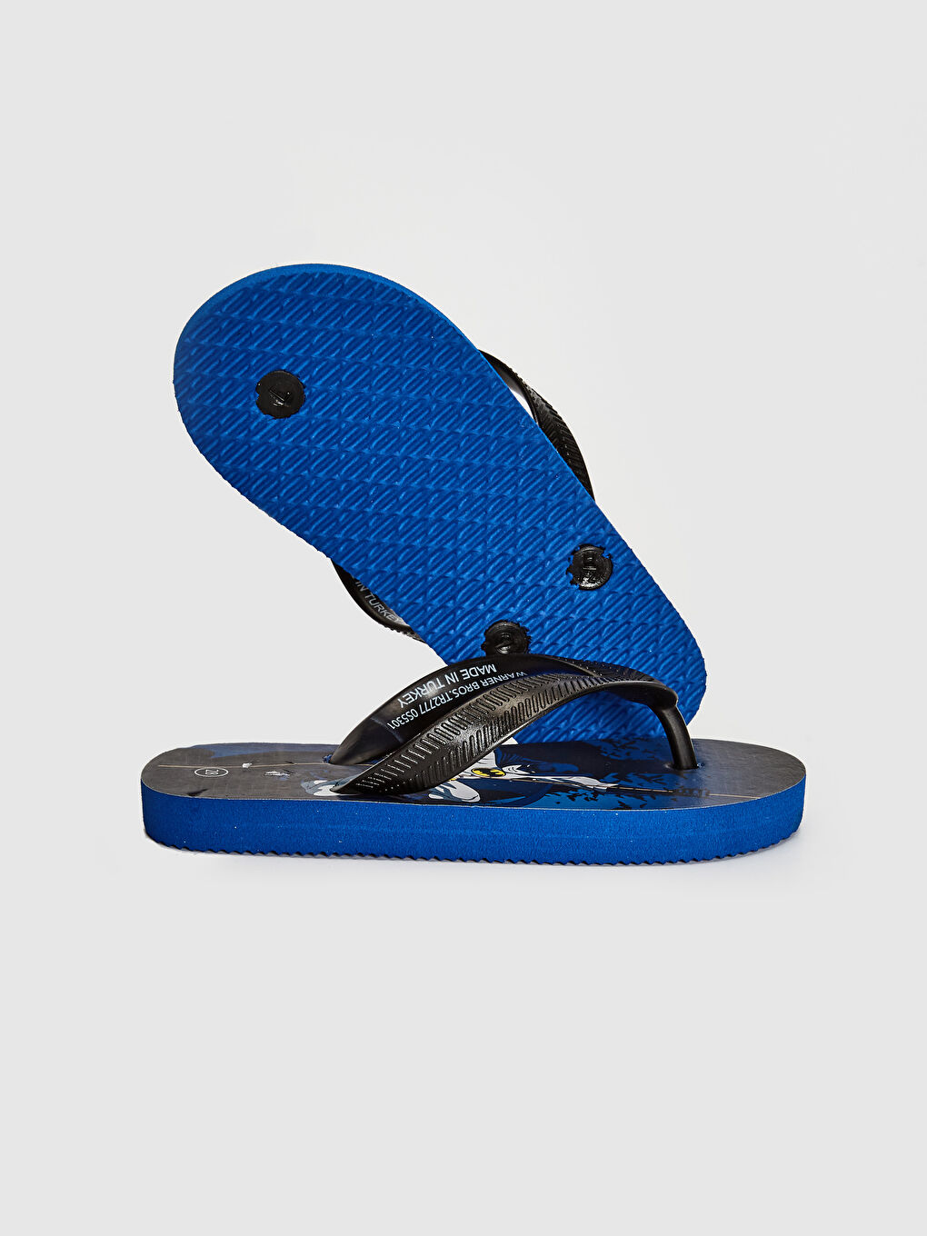 Siyah Batman Lisanslı Erkek Çocuk Parmak Arası Plaj Terliği-3