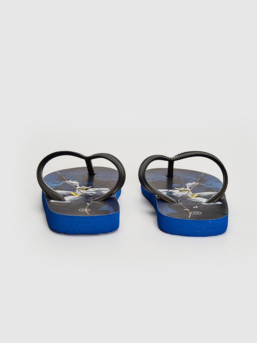 Siyah Batman Lisanslı Erkek Çocuk Parmak Arası Plaj Terliği-1