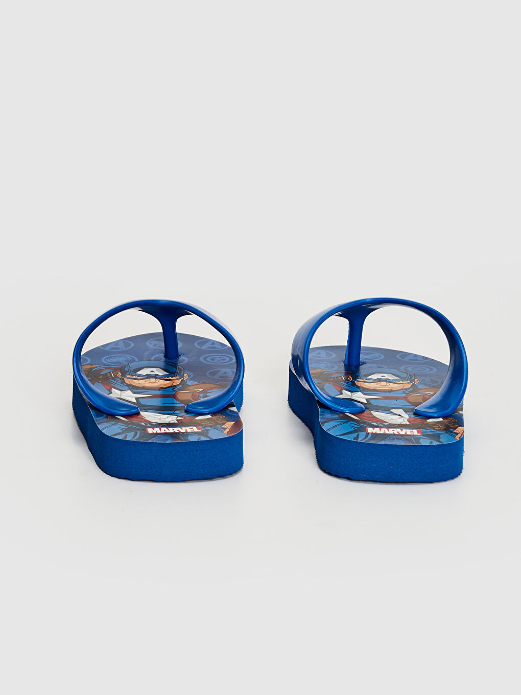 Lacivert Avengers Lisanslı Parmak Arası Erkek Çocuk Plaj Terliği-2