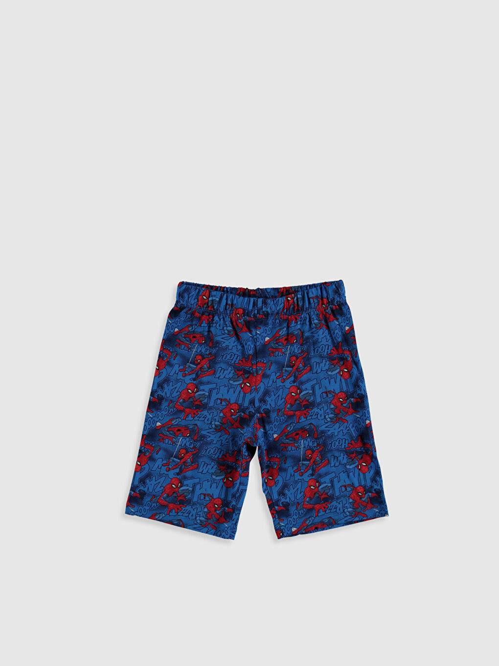 Bas De Pyjama Court Garçon Spiderman En Coton Imprimé À Taille Élastique 2 Pièces-3