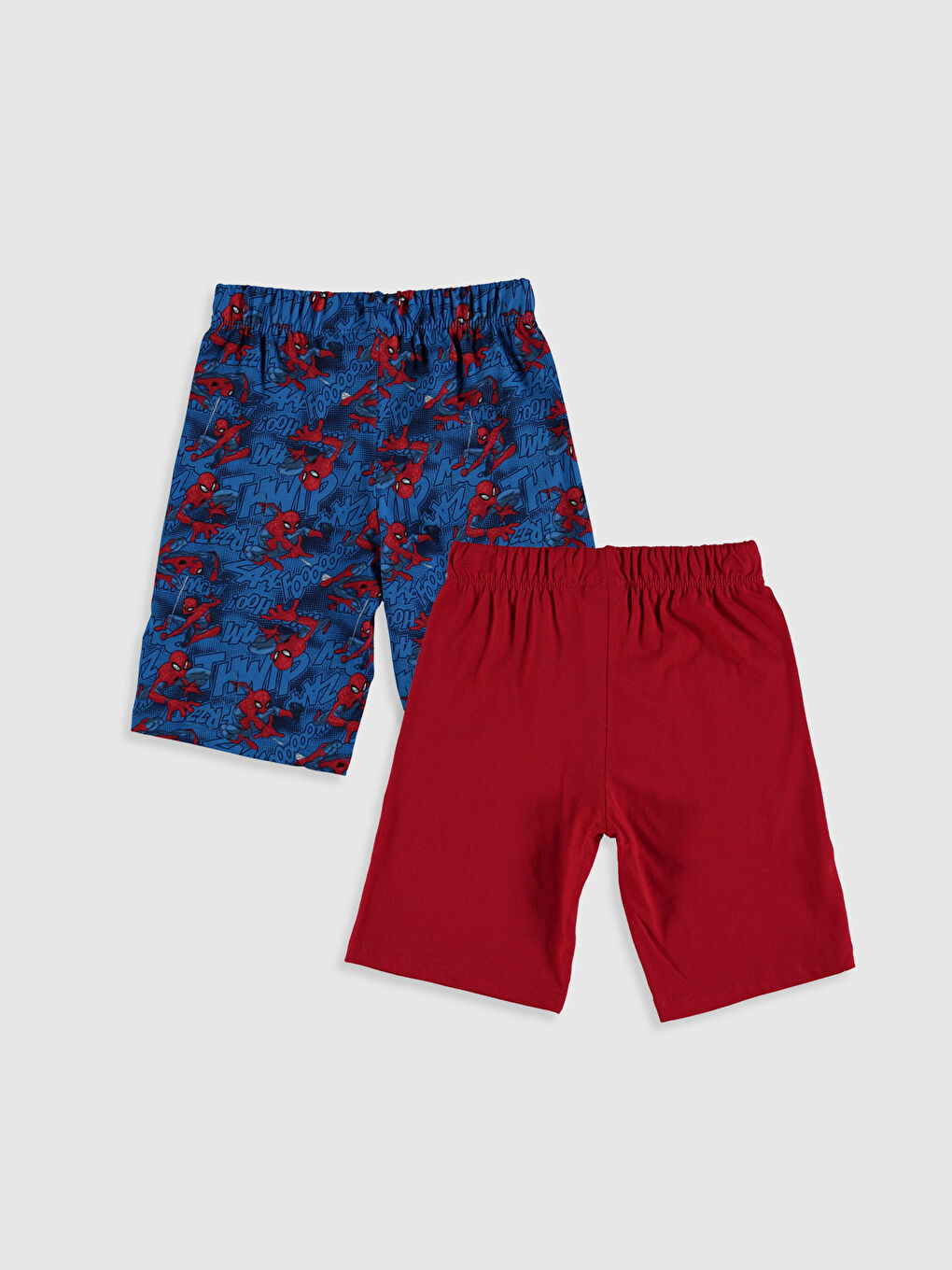 Bas De Pyjama Court Garçon Spiderman En Coton Imprimé À Taille Élastique 2 Pièces-5