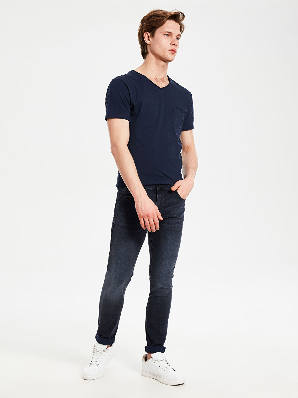 İndigo Erkek Jean Pantolon-1