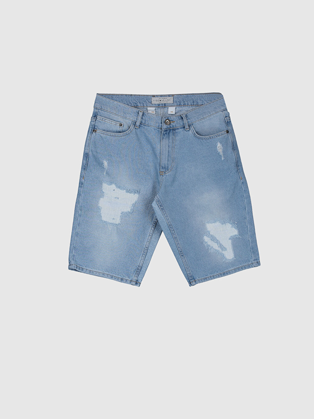 شورت دينيم عادي للرجال-4