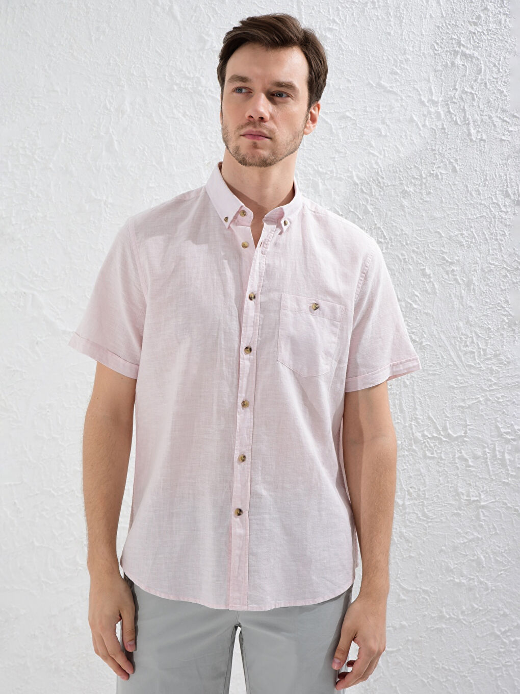 Regular Fit Short Sleeve Shirt-1