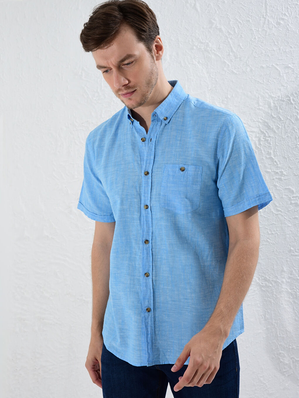 Regular Fit Short Sleeve Shirt-1