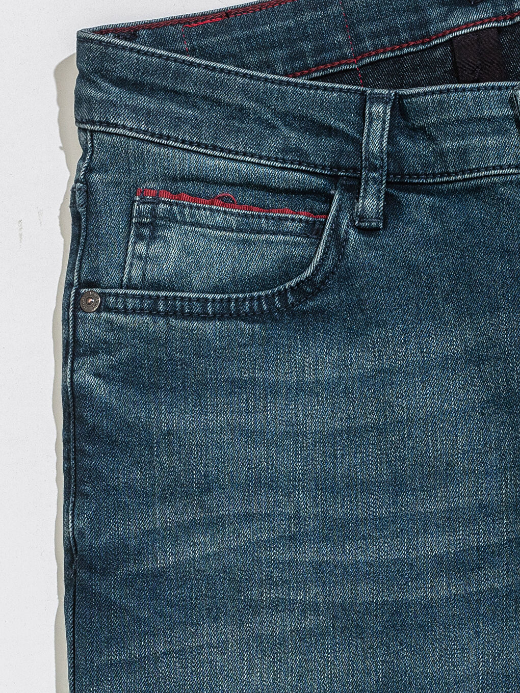 شورت دينيم عادي للرجال-2