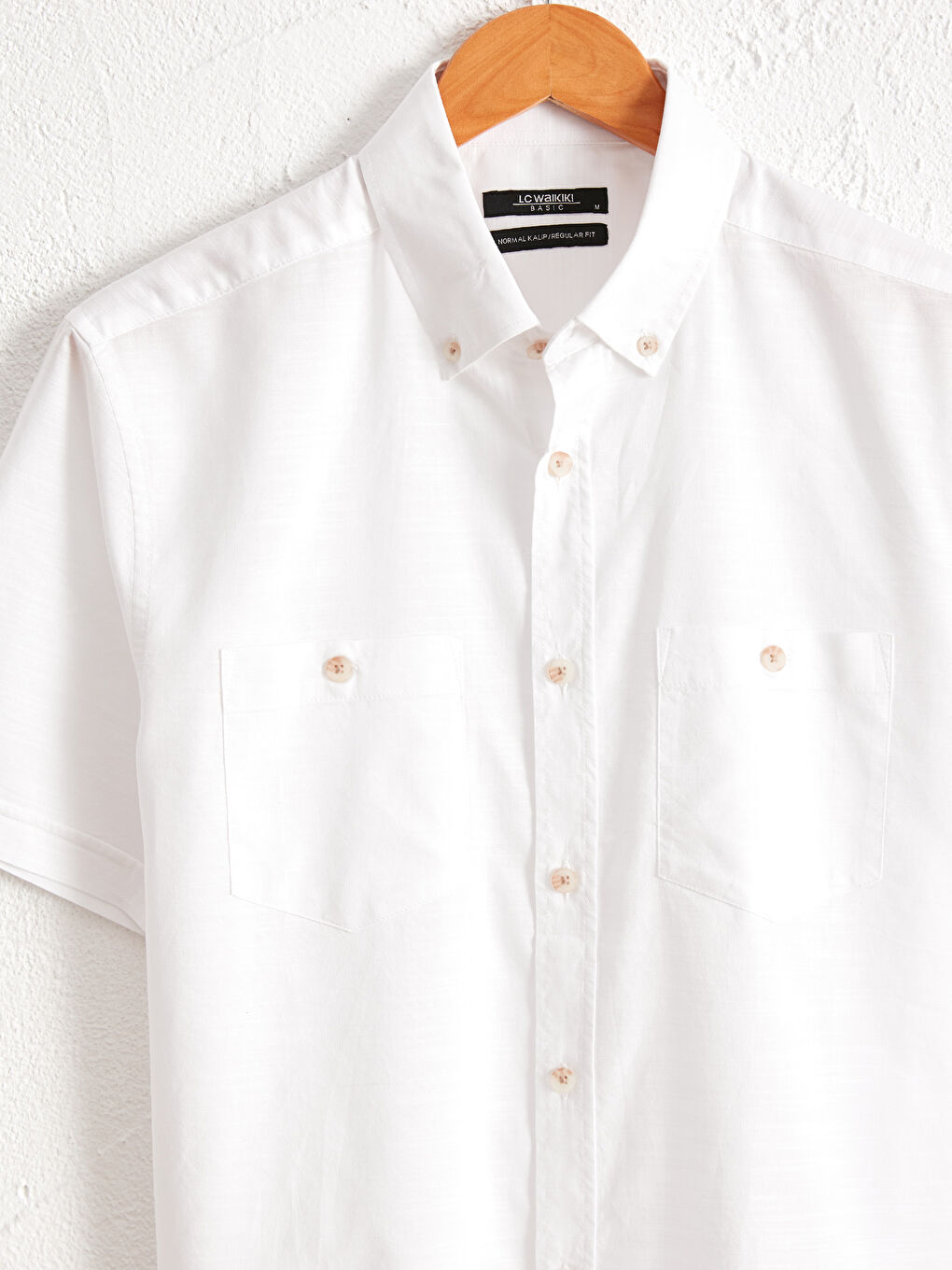 Regular Fit Short Sleeve Poplin Shirt-3