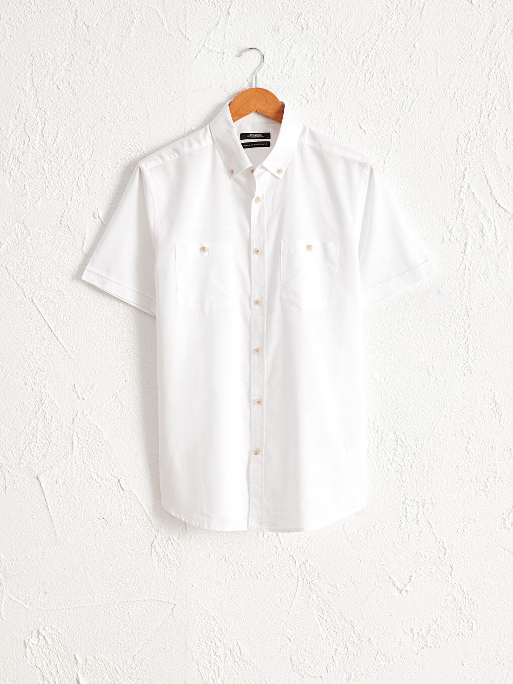 Regular Fit Short Sleeve Poplin Shirt-1