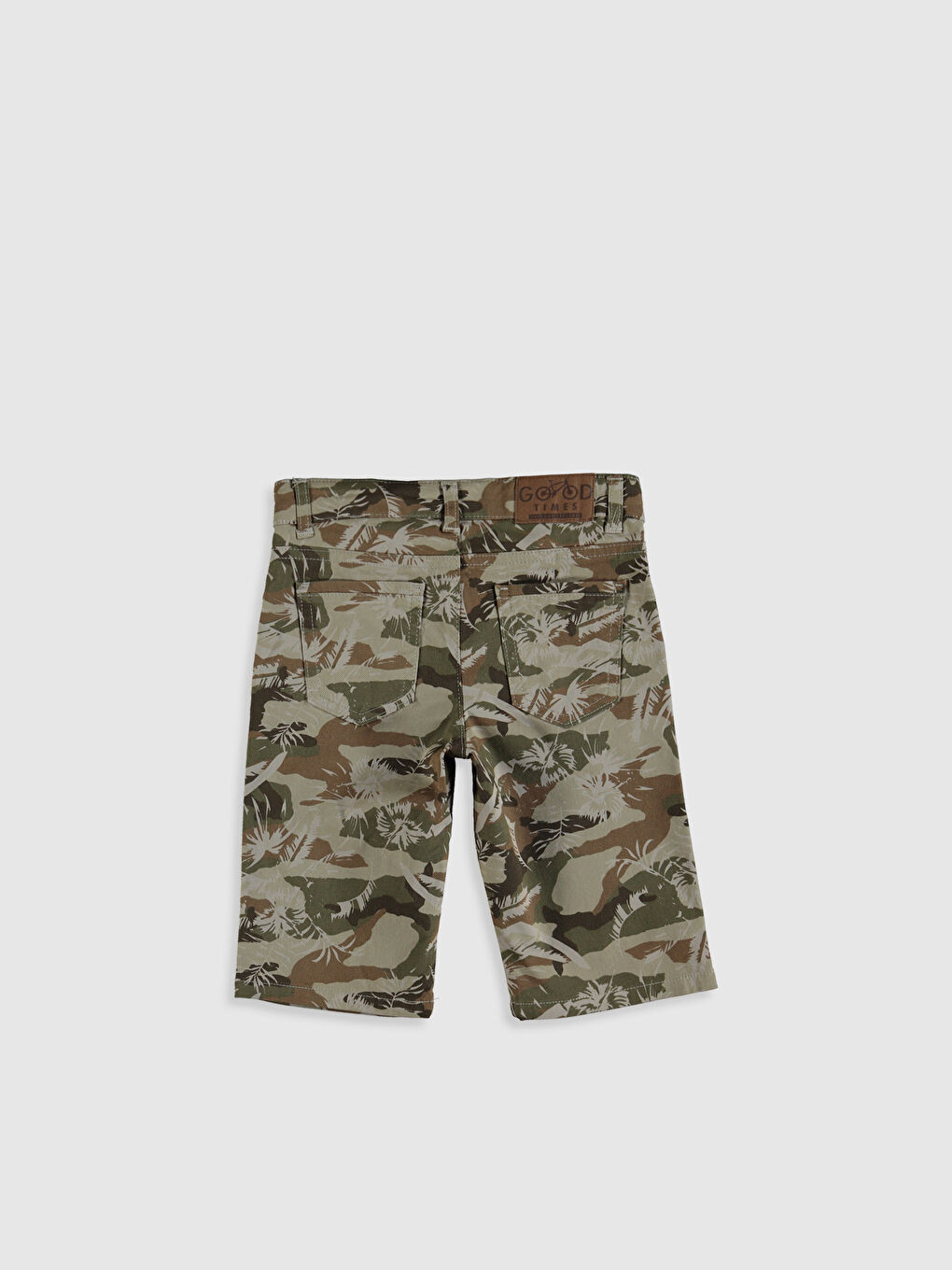 Haki Erkek Çocuk Gabardin Şort-4