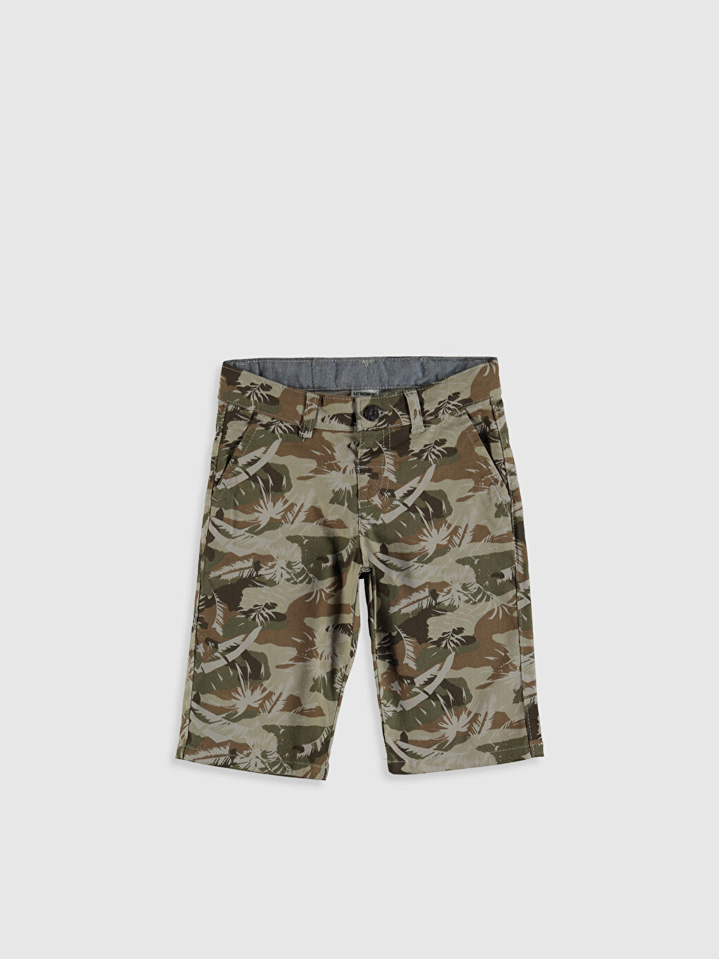 Haki Erkek Çocuk Gabardin Şort-1