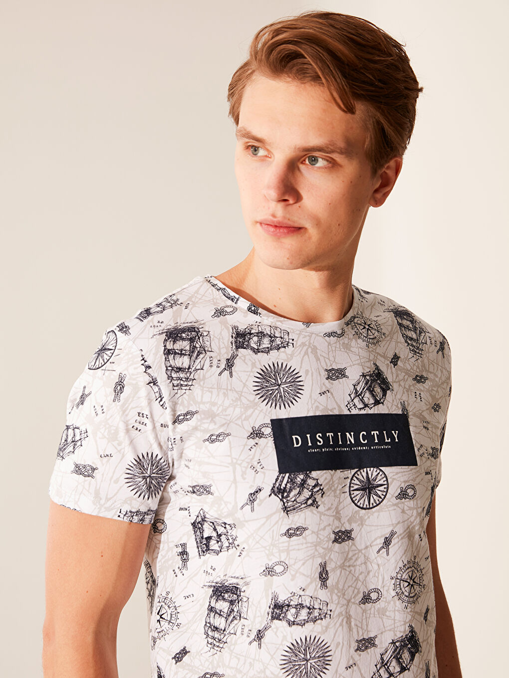 Футболка из джерси с круглым вырезом для мужчин-3