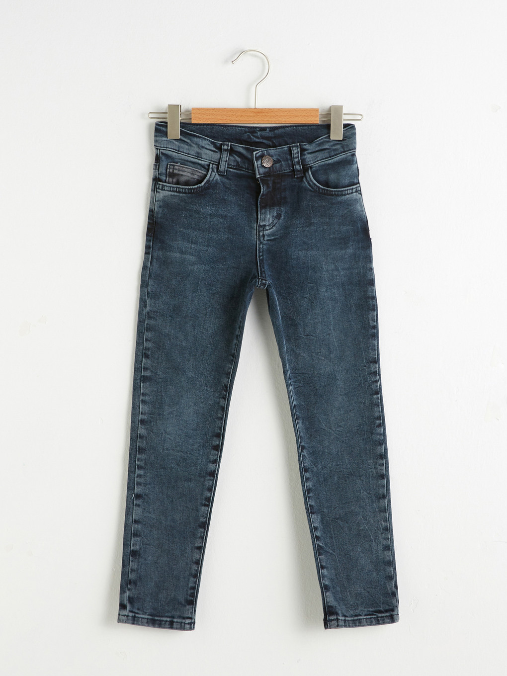Siyah Skinny Erkek Çocuk Jean Pantolon