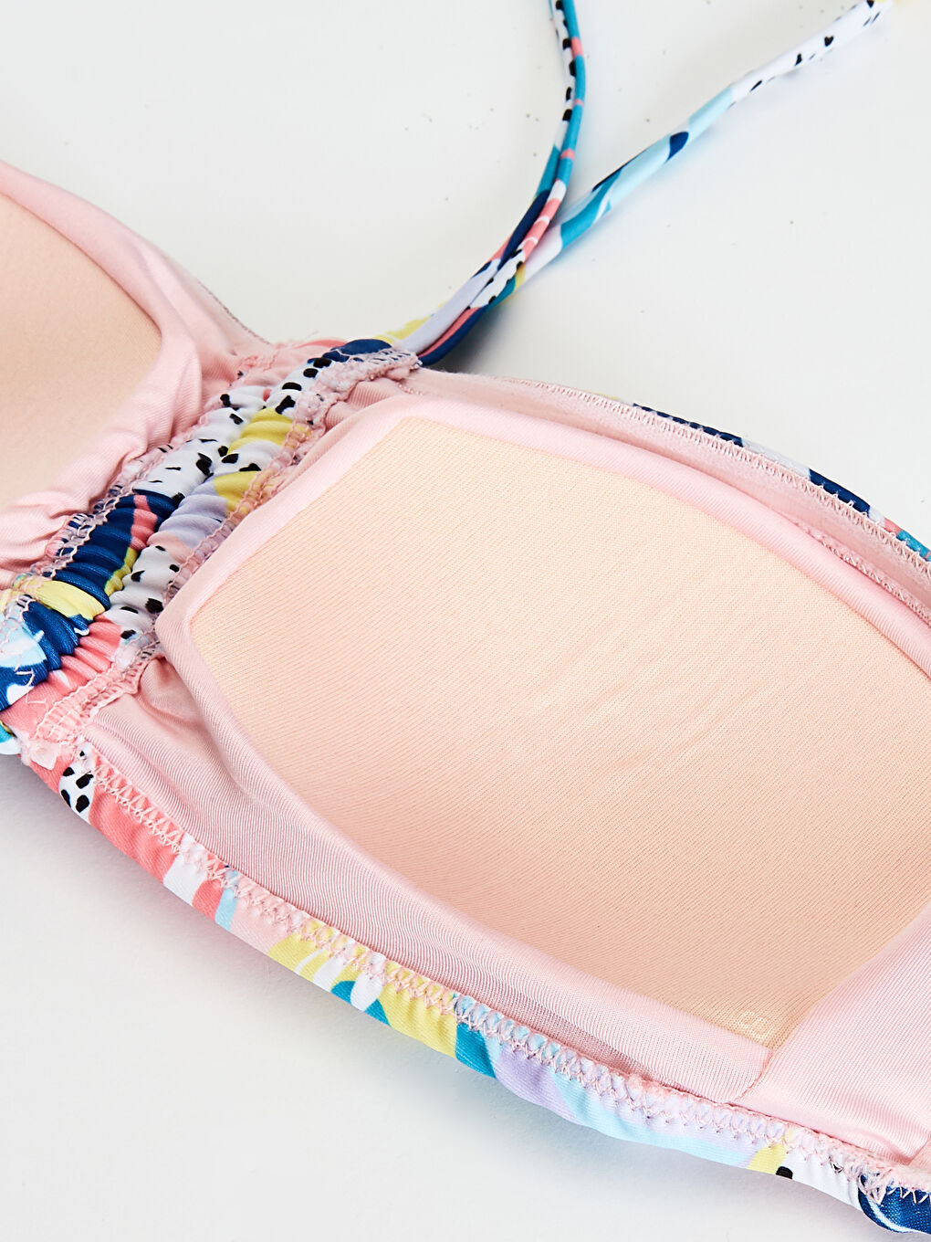 Верх Бикини С Принтом и Завязками на Шее-1