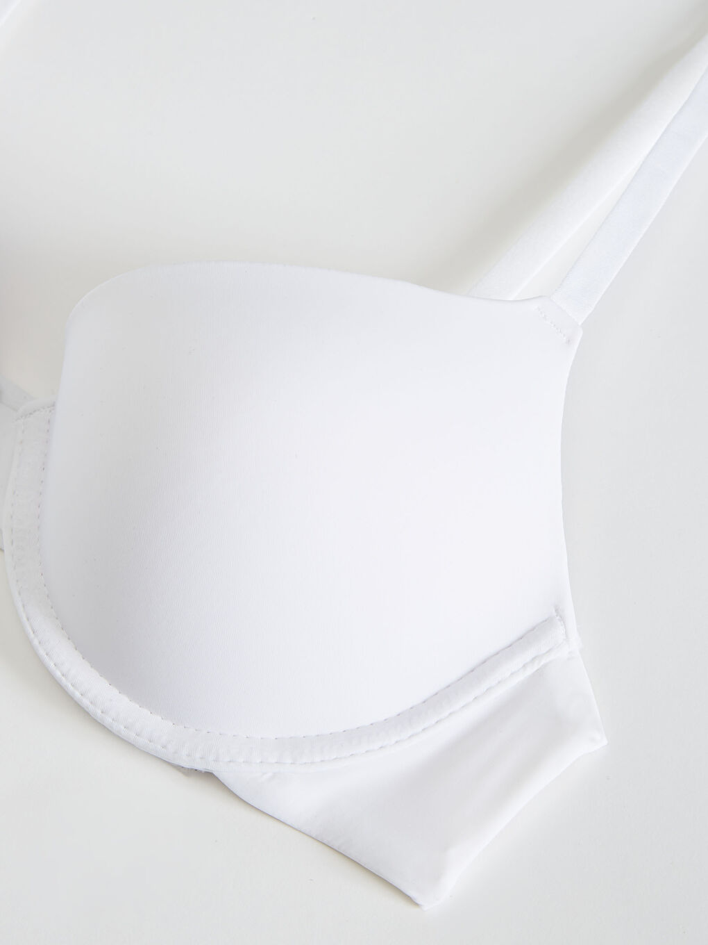 Underwire Half-Padded Plain Bra-3