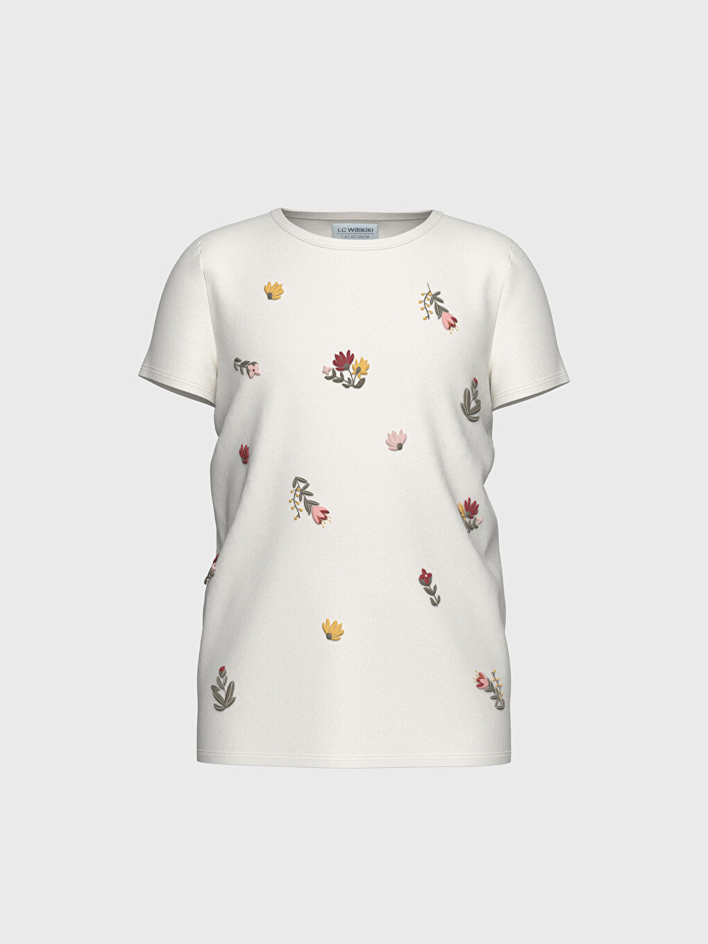 Girl's Printed Cotton T-Shirt-1