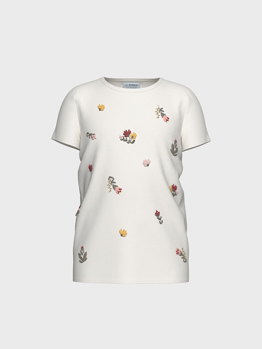 Girl's Printed Cotton T-Shirt-2